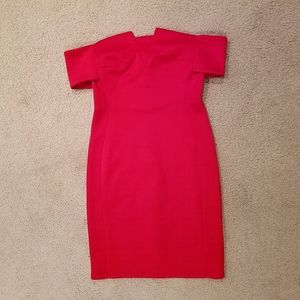Red Off Shoulder Mini dress